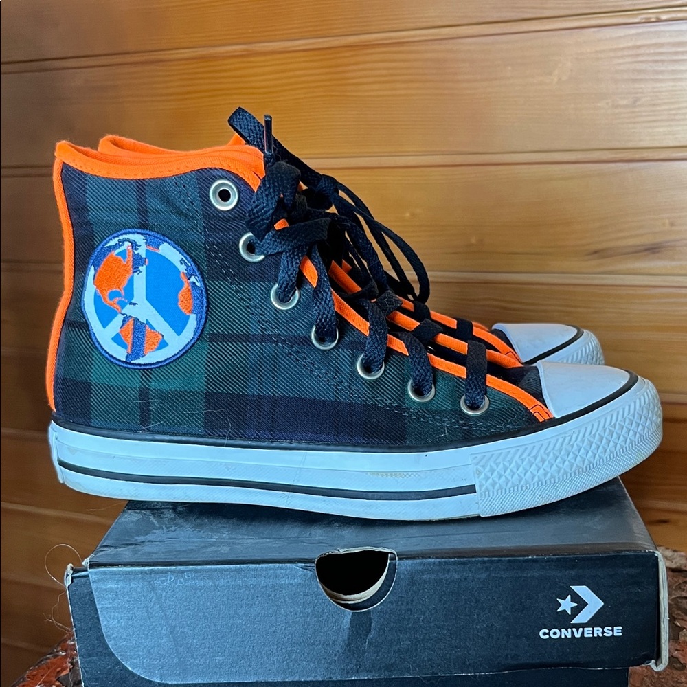 Converse High-Tops Plaid
